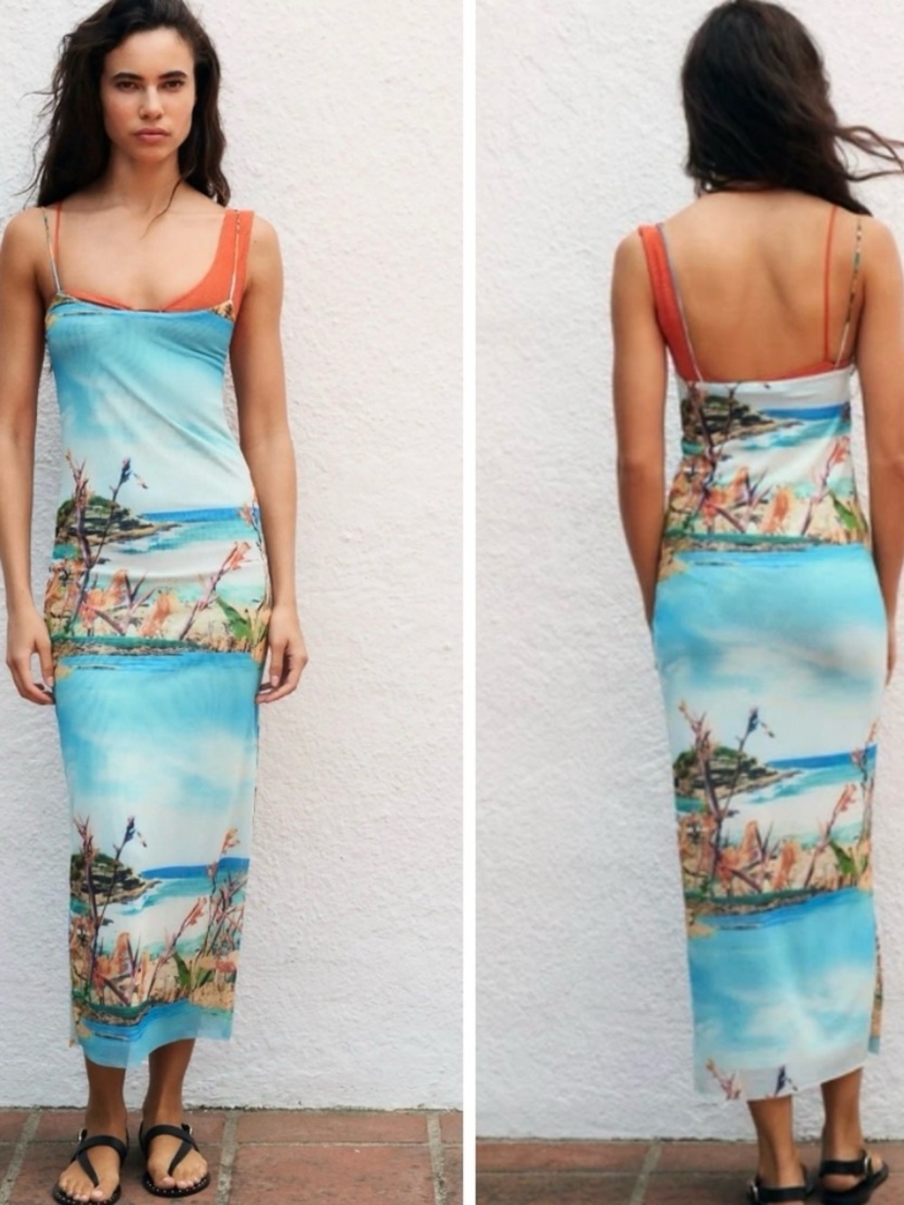 Zara tropical dress - worn once